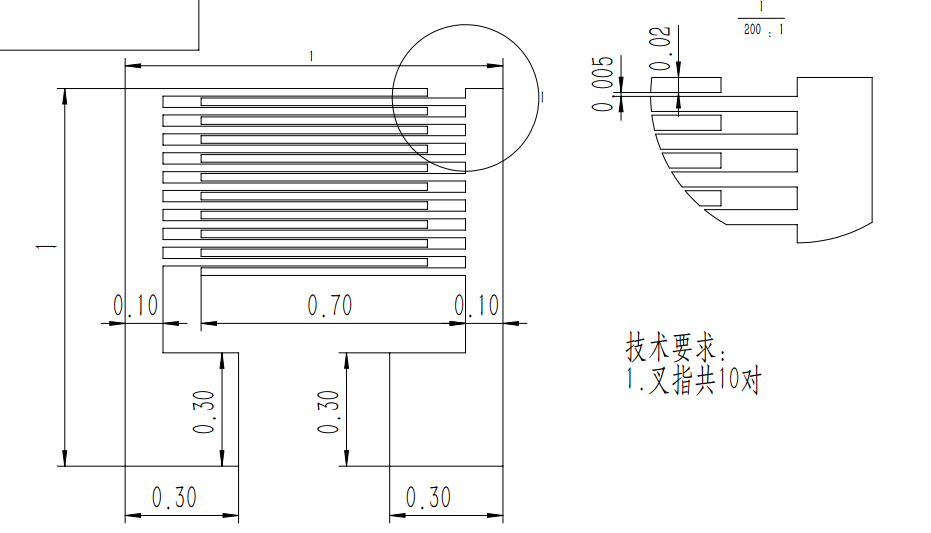 叉指电极